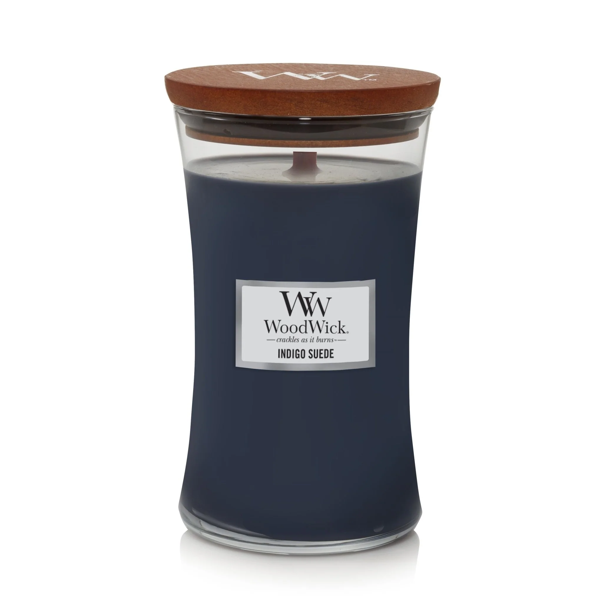 WoodWick Indigo Suede Large Jar Candle