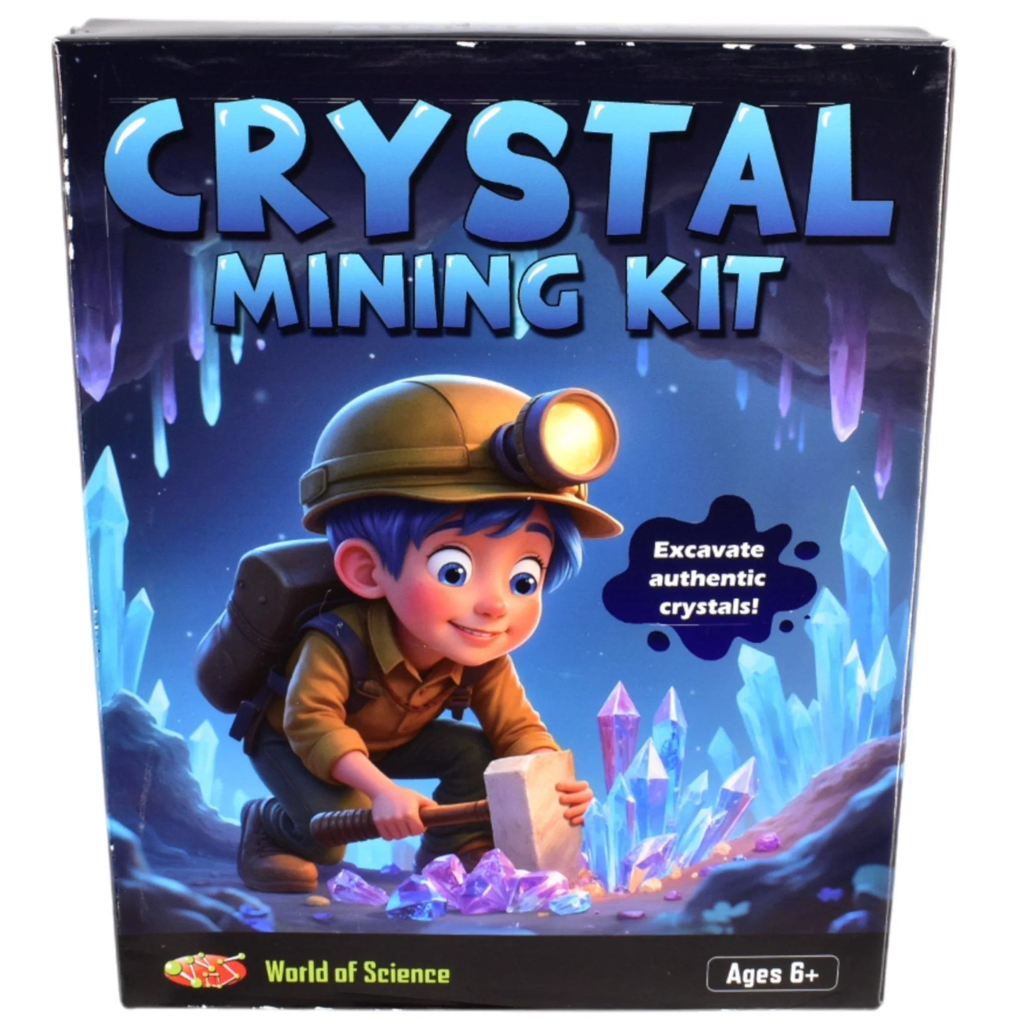 World of Science Crystal Mining Kit