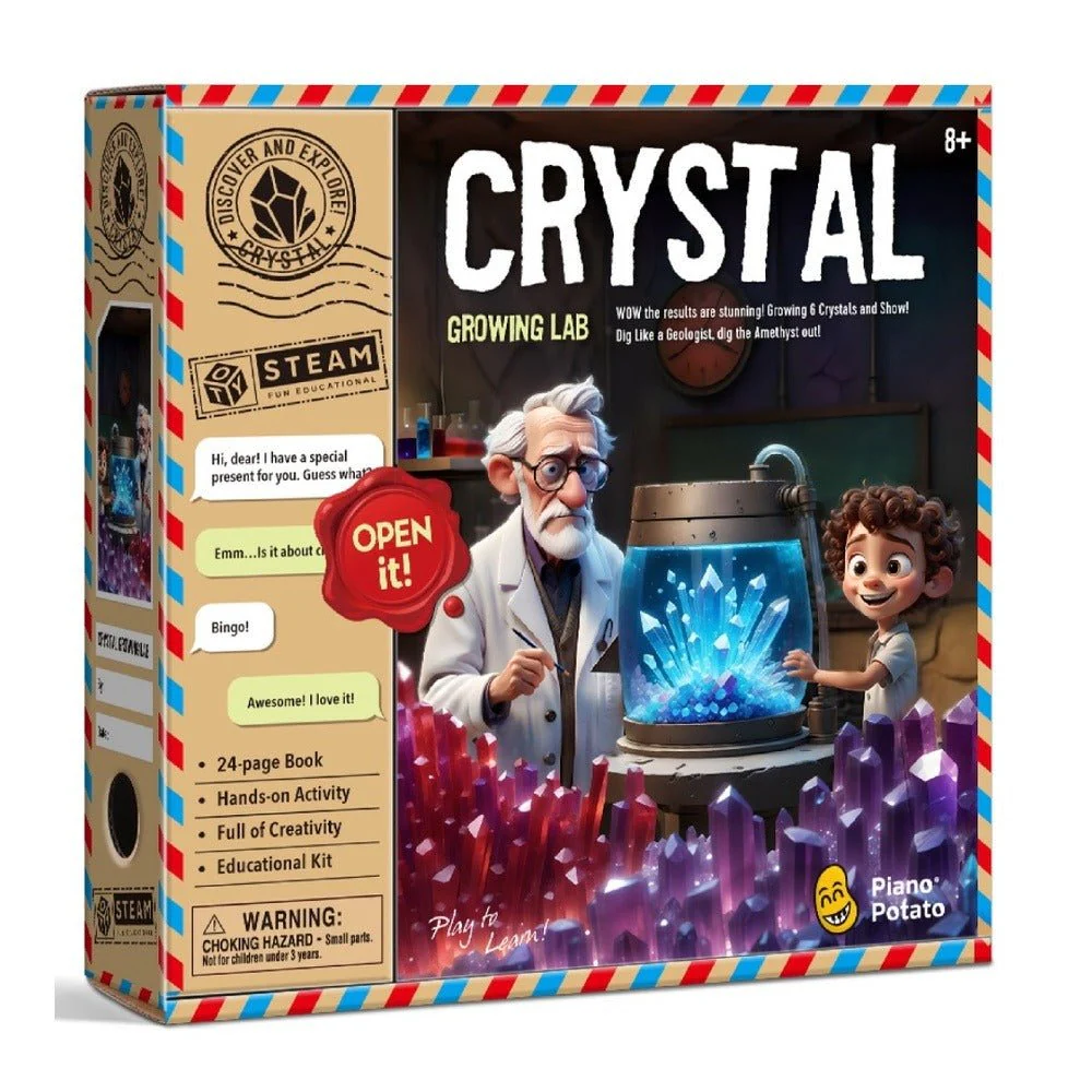 World Of Science Discover & Explore Crystal Growing Lab Kit