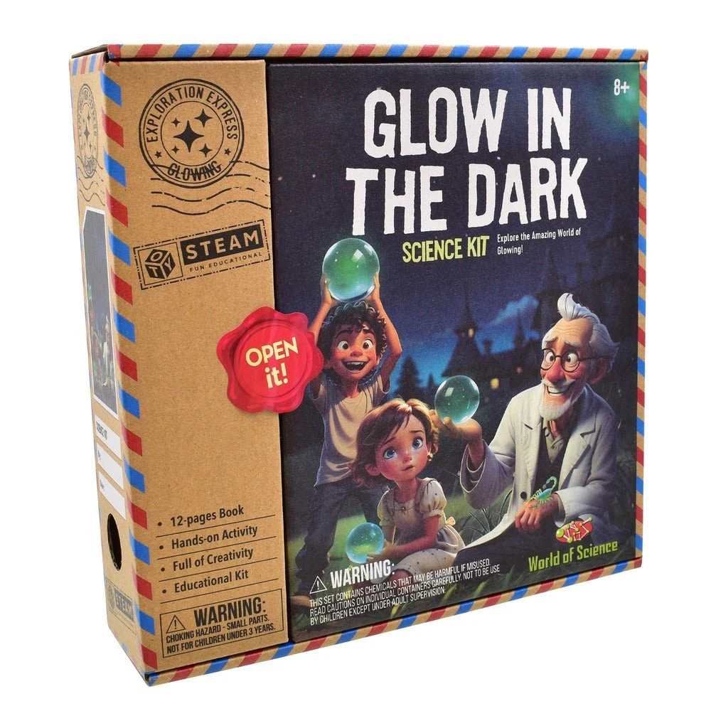 World Of Science Glow In The Dark Kids Experiment Science Kit