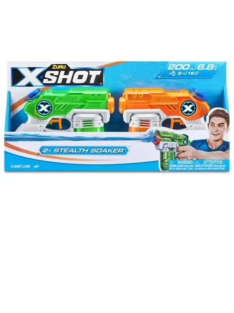 X-Shot Water Warfare S1 Foam Small Blaster 2Pk