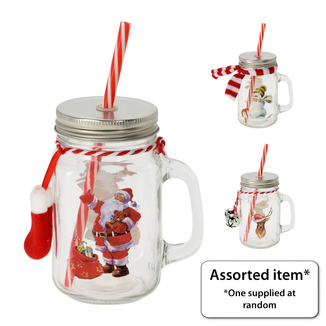 Xmas Jar with Handle 450ml
