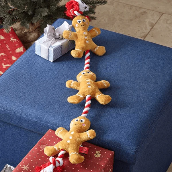 Xmas Tugga Gingerbread Dog Toy