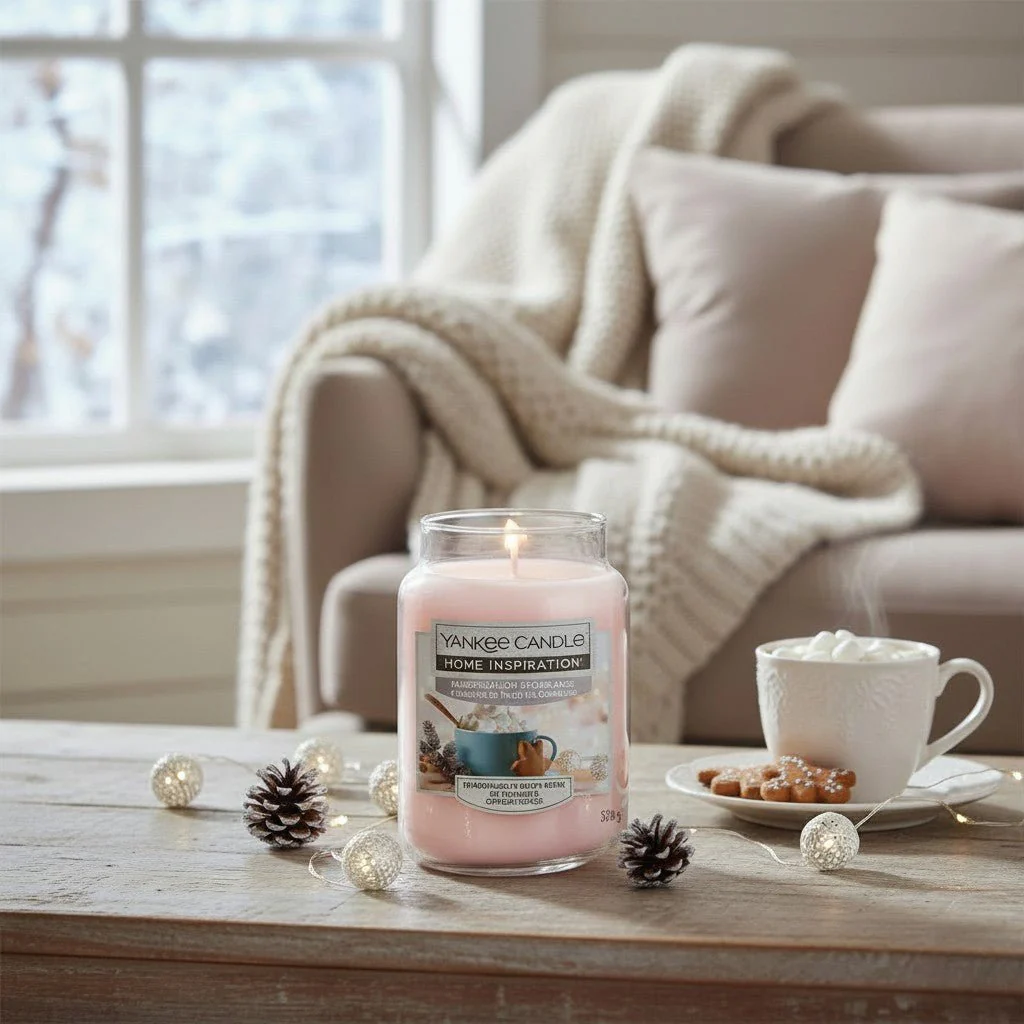 Yankee Candle Home Inspiration Large Jar Candle – Marshmallow Snowflakes - Image 2