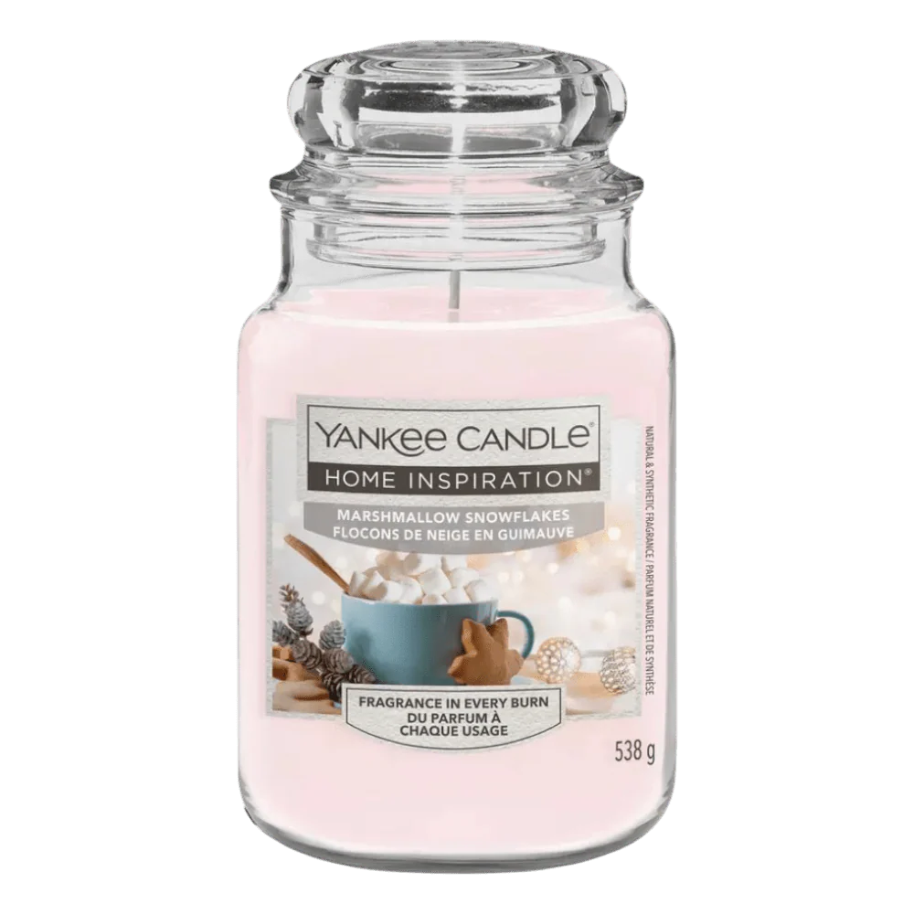Yankee Candle Home Inspiration Large Jar Candle – Marshmallow Snowflakes - Image 3