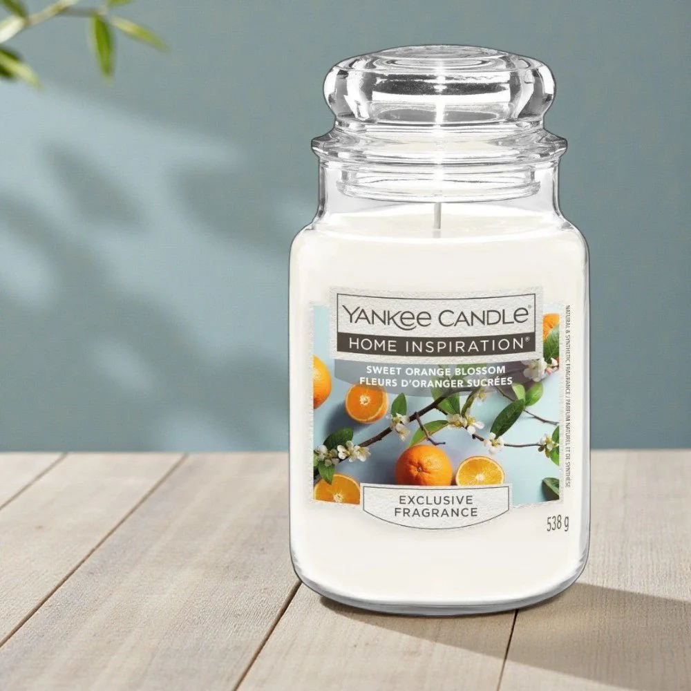 Yankee Candle Home Inspiration Large Jar Candle – Sweet Orange Blossom - Image 2