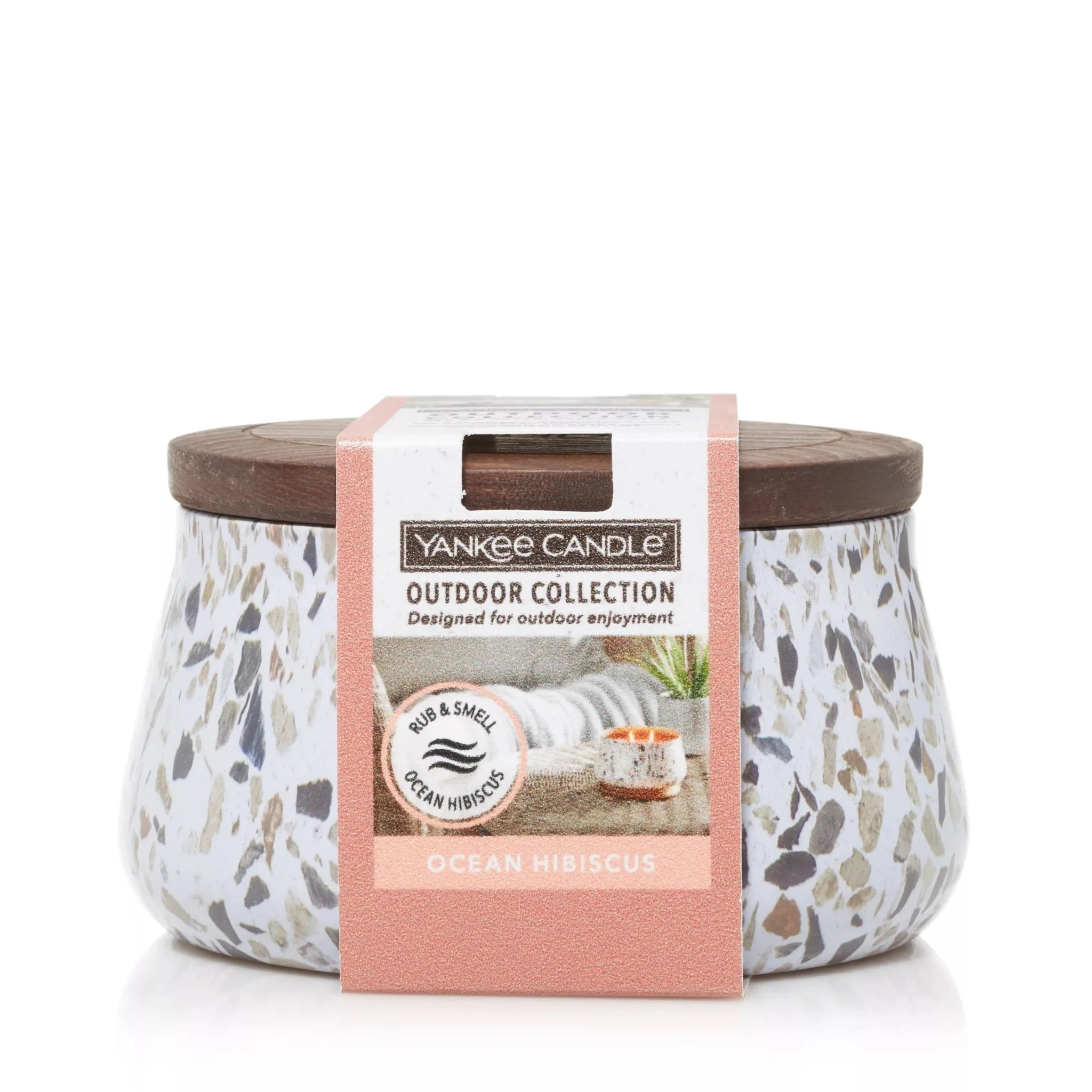 Yankee Candle Outdoor Candle Medium Ocean Hibiscus