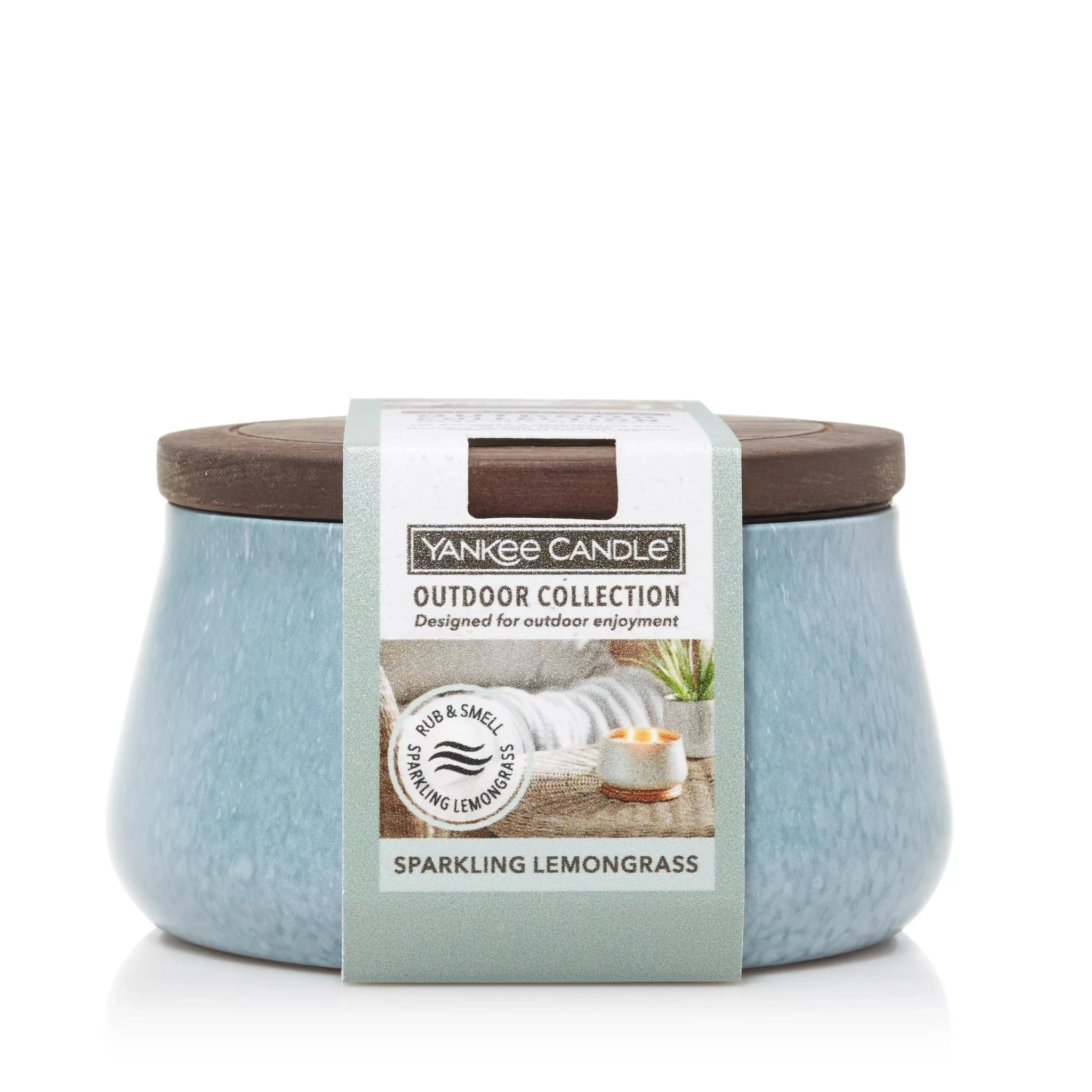 Yankee Candle Outdoor Candle Medium Sparkling Lemongrass