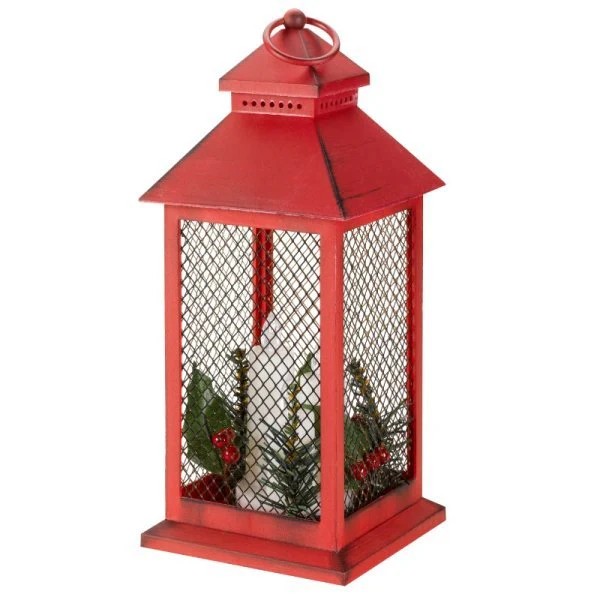 Yule Lantern, Red & Gold - Image 2