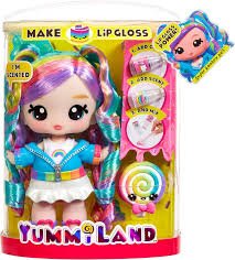 Yummiland Large Doll + Lipgloss Pet-Rainbow
