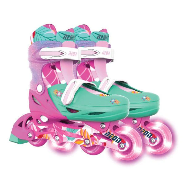 Yvolution Neon Combo Skates Floral  (UK 11-1)
