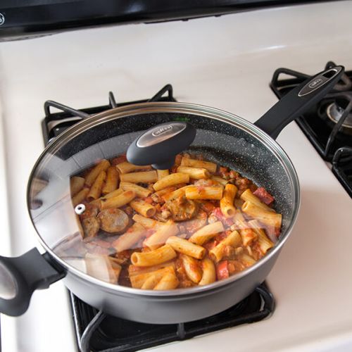 Zyliss Cook Ultimate Non-Stick Sauté Pan with Glass Lid 28cm - Image 3